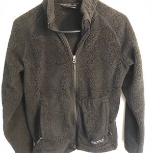 Marmot black zip up women sz large